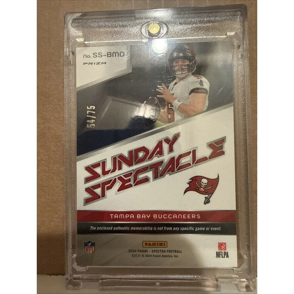 2024 Spectra Sunday Spectacle Baker Mayfield Patch SS-BMD /75 🔥💥🔥